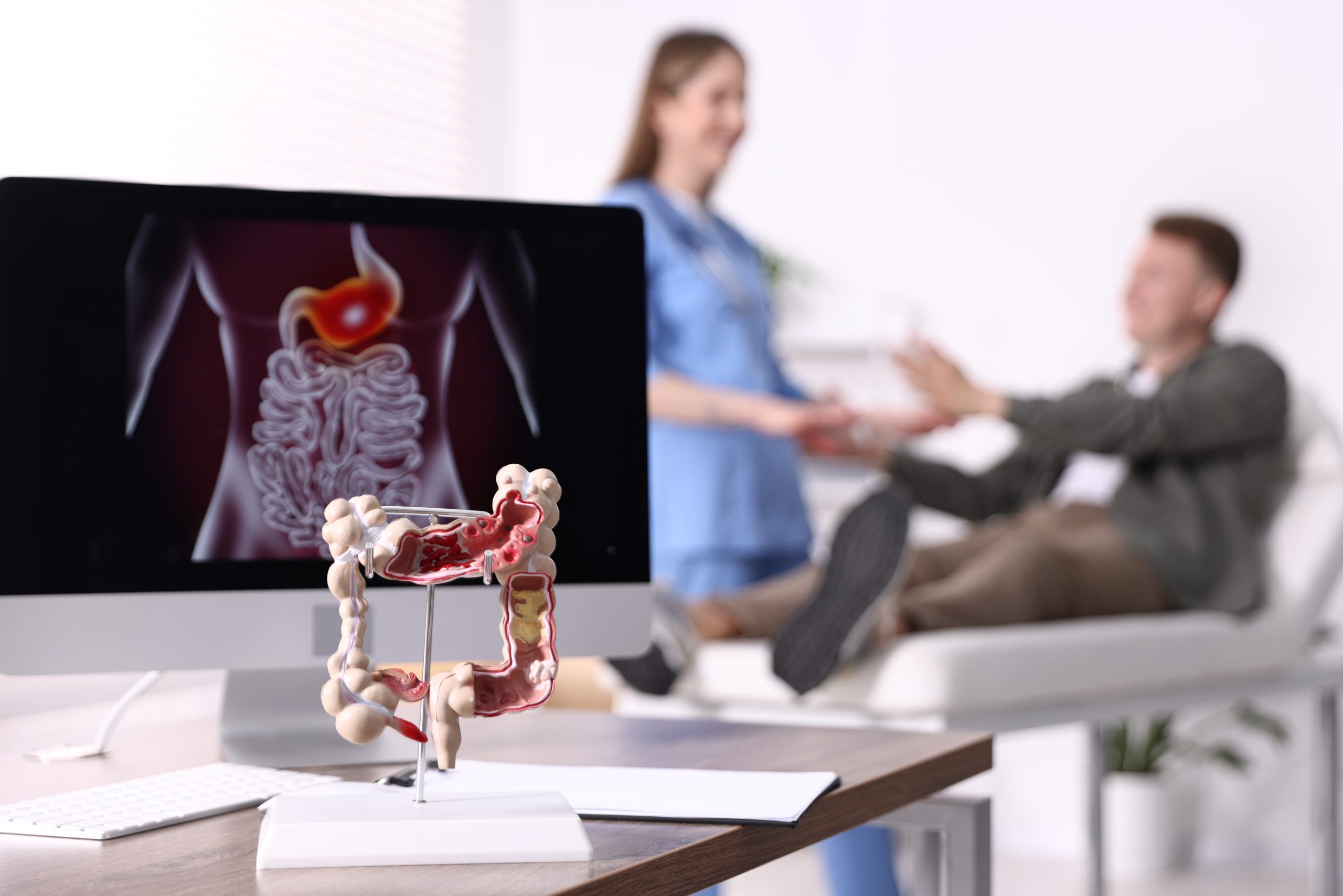 Colonoscopy screening procedure explained by Albany Surgical, showing colon health, early cancer detection, and preventive gastrointestinal care.